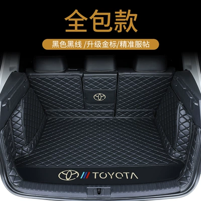 Trunk Mat — Mat Tail Box Mat - fully-surrounded-upgraded-gold-label-black-and-black-default-item