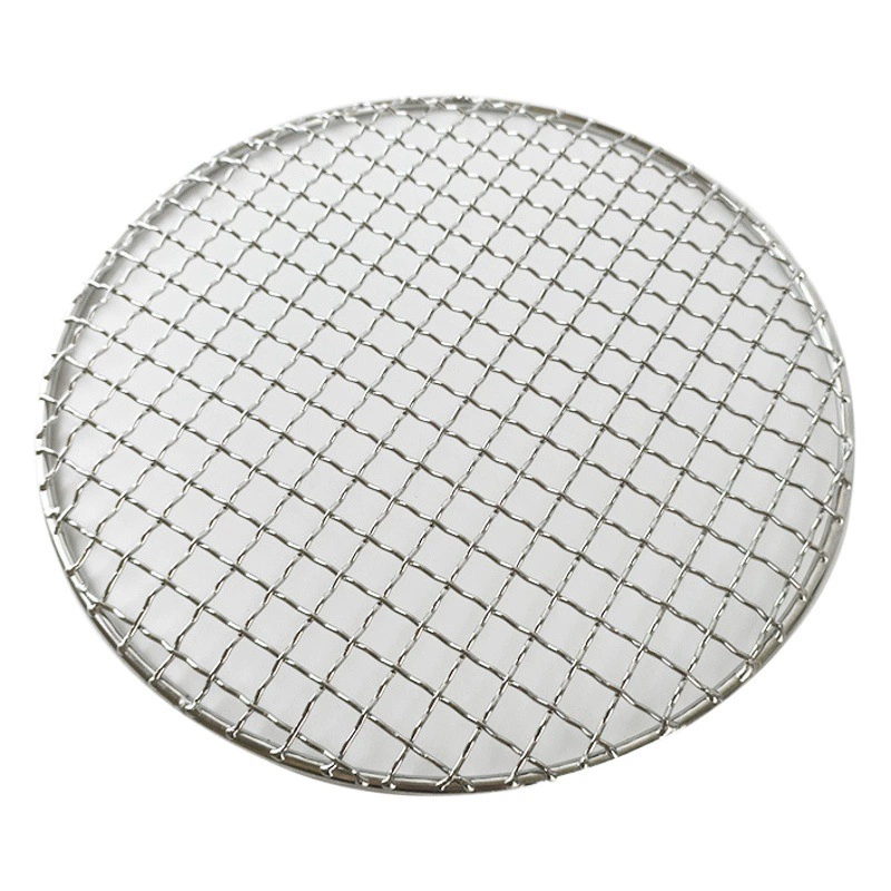 Круглая сетка для барбекю из нержавеющей стали в помещении печь специальная сетка для выпечки толстая твердая легко моется