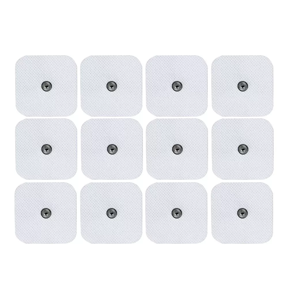 跨境TENS理疗仪电极片 无纺布按摩贴 水凝胶纽扣插针贴片厂家直销