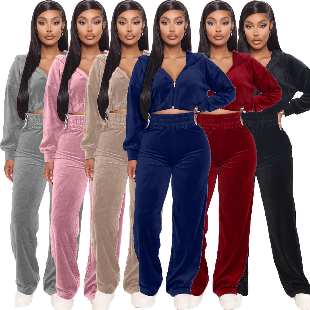 2025 Cross-Border European American Autumn/Winter Women's Clothing Hot Sale Korean Velvet Zipper Jacket And_ecoleips.com