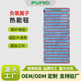 碳纤维丝热能毯远红外电热毯发热理疗毯负氧离子三合一智能能量毯