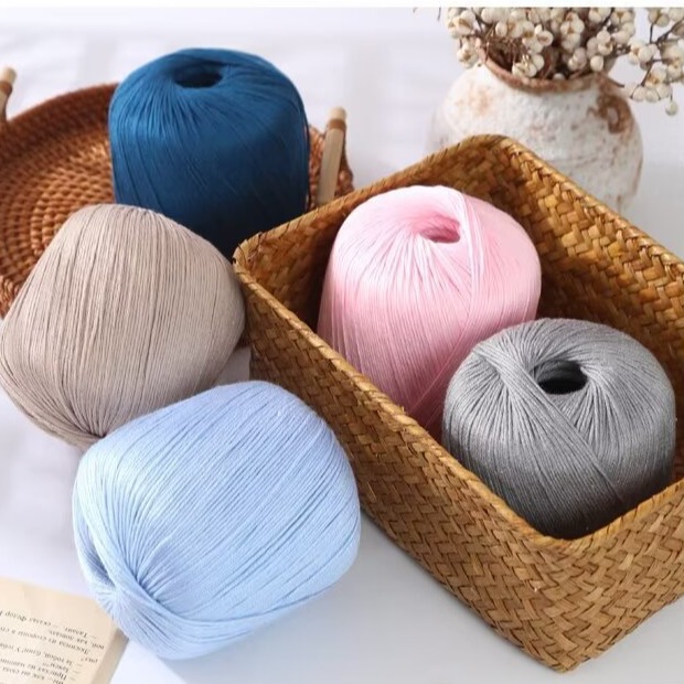 羊绒棉纱线100克毛线四季可用手工diy围巾创意编织材料包工厂批发
