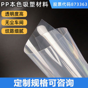 Customized Pp/Ps Blister Material Roll Translucent Plastic Blister Film Ps Tableware Cup Lid Plastic Sheet Manufacturer