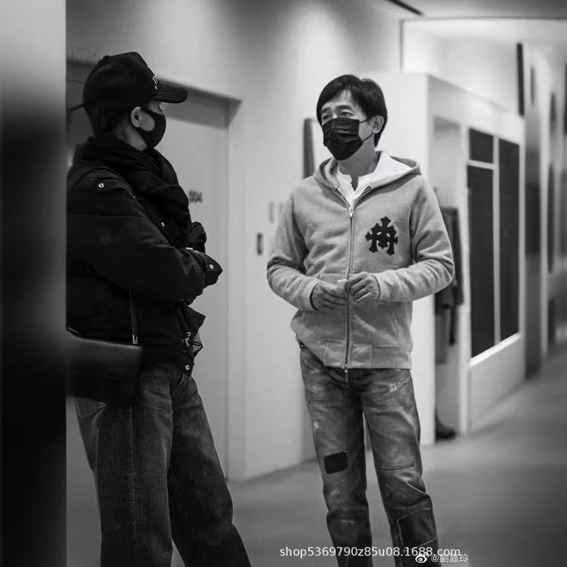 [Ready Stock] New Version of Chrome Hearts Heart Beauty Trendy High Street Silver Jewelry Sword Zipper Sweatshirt Jacket