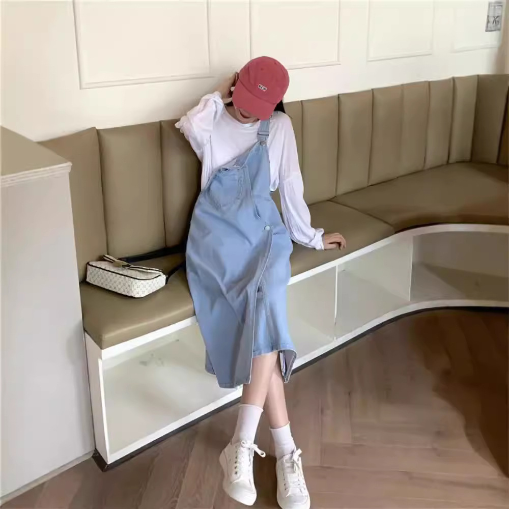 Autumn denim summer dress