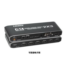 hdmi高清电视拼接屏视频分屏一分六画面拼接6多屏宝拼接处理器