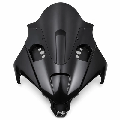 front face hood, CF450SR-S | Motorcycle front windshield - glossy-black-black