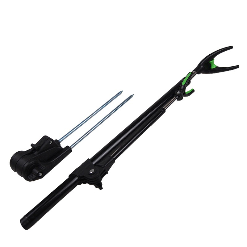 Stainless Steel Bold Fishing Bracket Turret Fishing Rod Rack Fishing Box Ground Insert Dual-Purpose Bracket Turret Bracket Fishing Gear