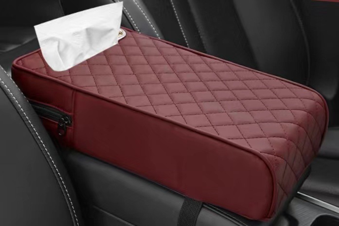 New Universal Car Armrest Box Pad Heightening Tissue Storage Bag Interior