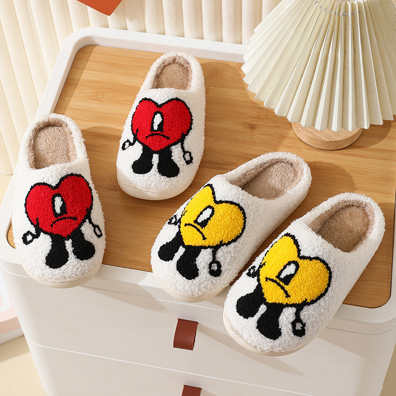 Cotton Slippers Women's Winter Thick Bottom Non-slip Home Bad Rabbit Love Mister Wool Slippers Men's Couple Cartoon Warm Cotton Slippers Women's Winter Thick Bottom Non-slip Home Bad Rabbit Love Mister Wool Slippers Men's Couple Cartoon Warm