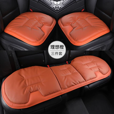 Seat Cover, Universal for All – Seat cushion, seat cover - super-anti-slip-ideal-orange-three-piece-set-for-the-whole-car