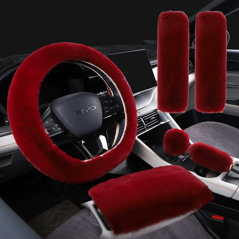 Зимний плюшевый чехол для рулевого руля