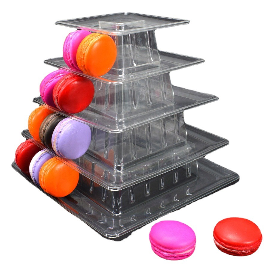 Cross-border dedicado 6-capa macaron soporte de exhibición postre boda Torre soporte de la torta de embalaje 10-capa de soporte de exhibición multifuncional