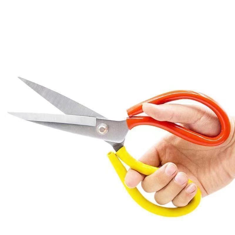 2色大型ハサミ、ヘアカットハサミ、家庭用キッチン手作り鋭利オフィス多機能耐久性のある鋭利な普通のハサミ|undefined