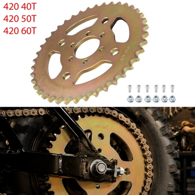 Wholesale 420-40 50 60 tooth inner diameter 37MM modified 6-hole sprocket for bicycle Coleman CT100U