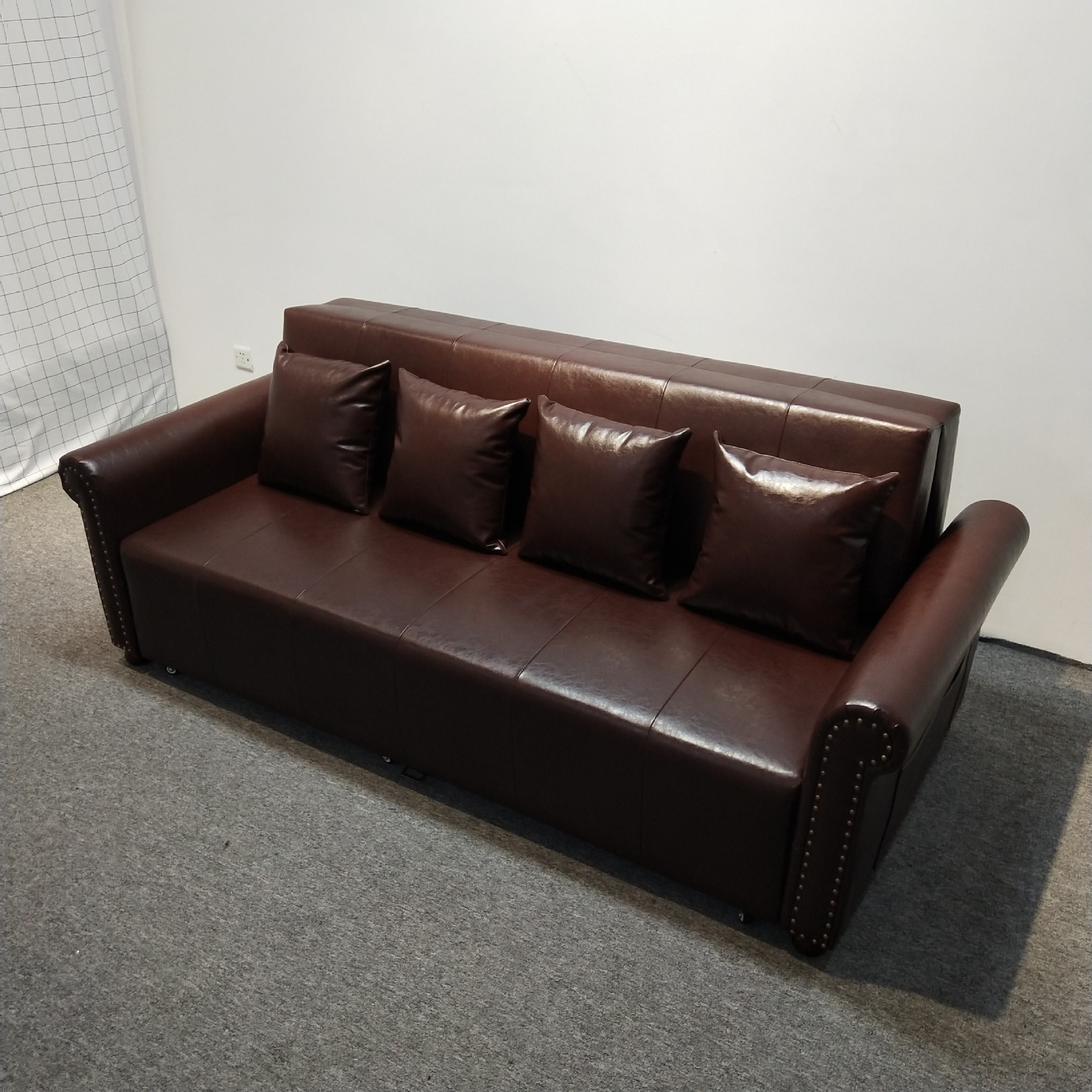 Sofá cama multifuncional moderna, lujoso y plegable, estudio de oficina, pequeño sofá cama americana