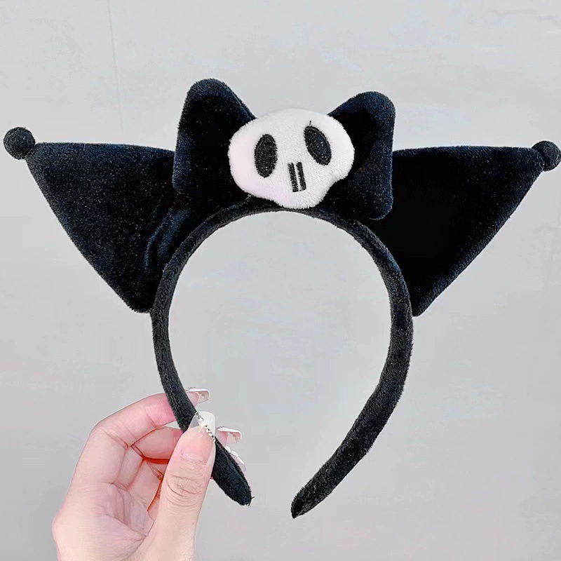 Детский плюшевый ободок (Sanrio), для умывания и декора, мягкий, с героями Kuromi/ My Melody