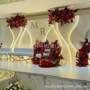 Fashion Luxury Decorative Background Board Event Wedding Shop Venue Layout Props Pvc Market Store Display