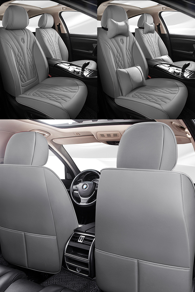 2026 New Model Full Leather Breathable Business-Style Universal Four-Season Full-Cover Car Seat Cushion Cover
