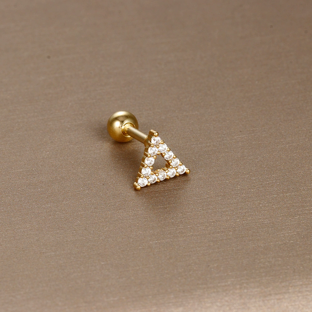 Серьга из нержавеющей стали, цирконий, серьги, светлая роскошь оптом