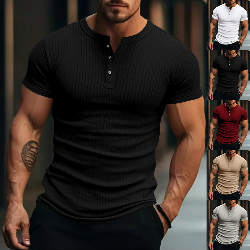 182g Weight Short Sleeve Sleeve Length Regular Sleeve Sleeve Type Polyester Fabric Type Regular Top Length T-shirt Tops Type Casual Occasion Round Neck Neckline Breathable Function Slim Fit Type Solid Color Pattern Summer Season Men's Gender Simple Style Style Men's Solid Color Simple Style Round Neck Short Sleeve Slim Men's T-shirt 1