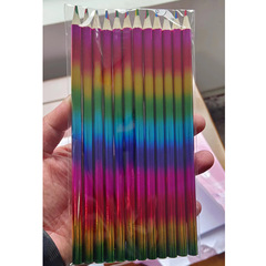 跨境彩虹筆四色同芯彩色鉛筆DIY創意塗鴉彩虹色彩鉛筆批發