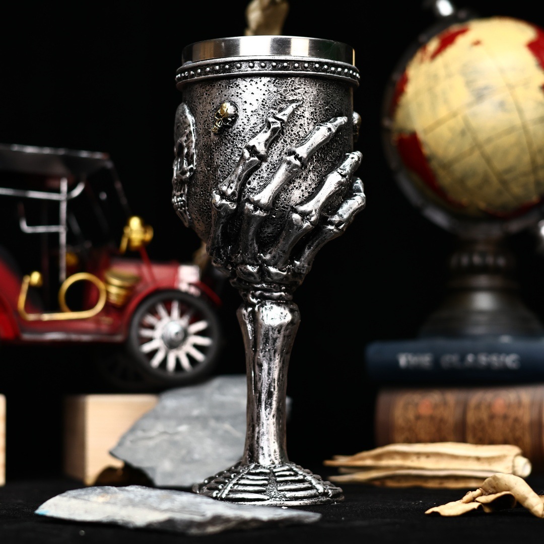 Nuevo antiguo fósil de dragón transfronterizo taza de vino de acero inoxidable taza de cóctel regalos creativos regalos creativos