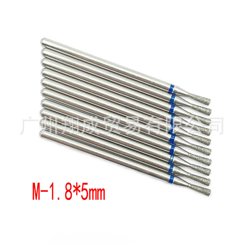 10 unids Amazon Venta caliente nail art carborundum pulido traje uñas descarga taladro piel muerta eliminación diamante Taladro