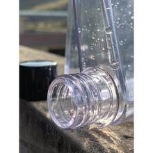 a5扁平水杯塑料纸片摩西水瓶扁形透明方形小水壶便携男生方型杯.
