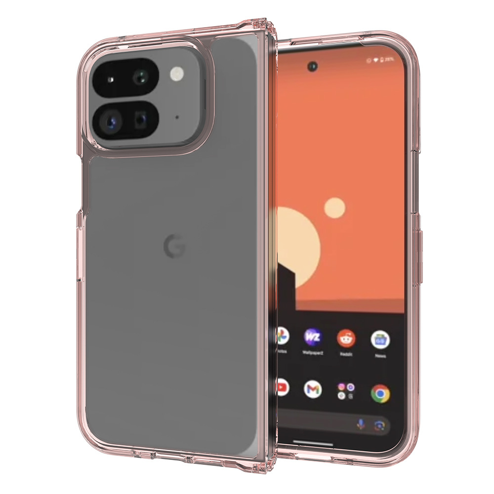 Nuevo transfronterizo aplicable a Google 9 pro Fold izquierda y derecha cubierta transparente plegable 2.0 caso de teléfono móvil integrado