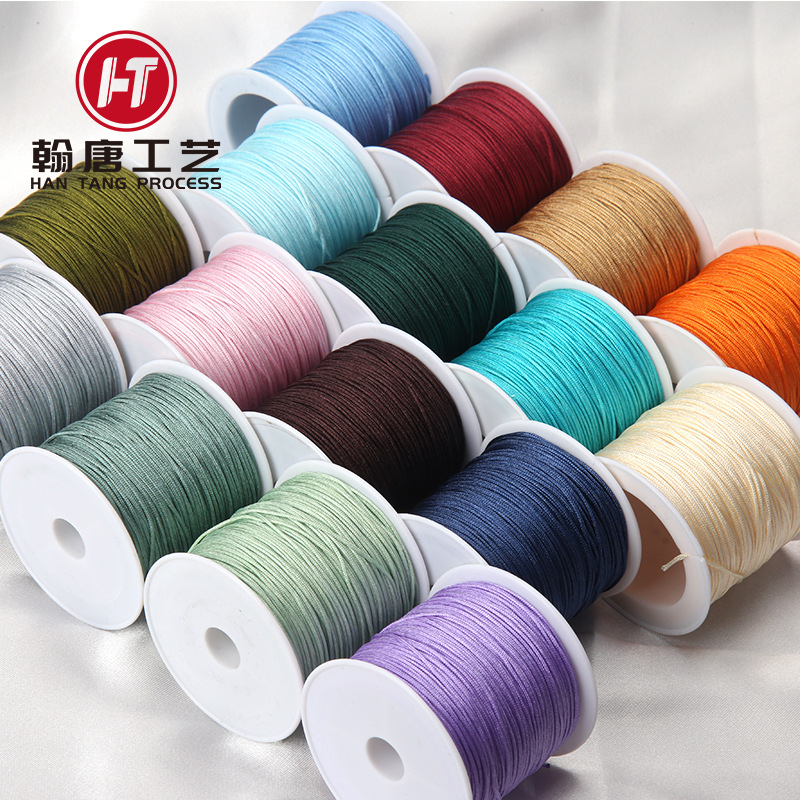 옥 라인 72 나일론 암호화 40 미터 보석 라인 작은 롤 팔찌 로프 DIY 짠 액세서리 큰 가격 우수