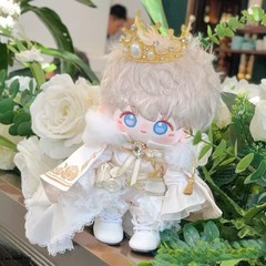 【现货批发】20厘米无属性20cm棉花娃娃娃衣白骑士可爱套装服饰