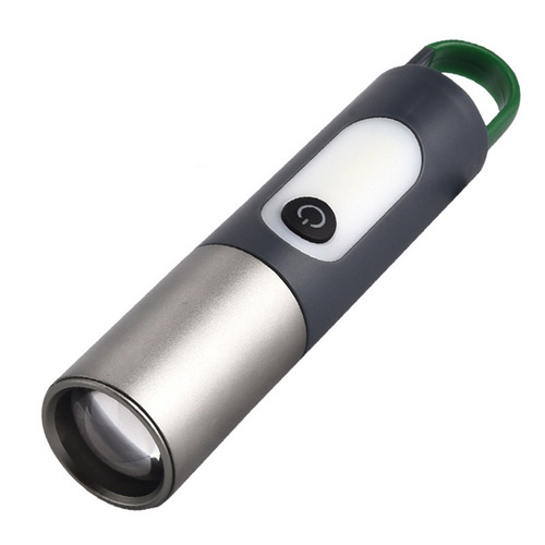 White laser flashlight multifunctional mountaineering hook camping lampshade side light strong light monkey flashlight