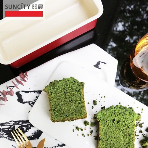 Manufacturer wholesale DIY China Red Series 20CM rectangular non-stick cake mold bread pan