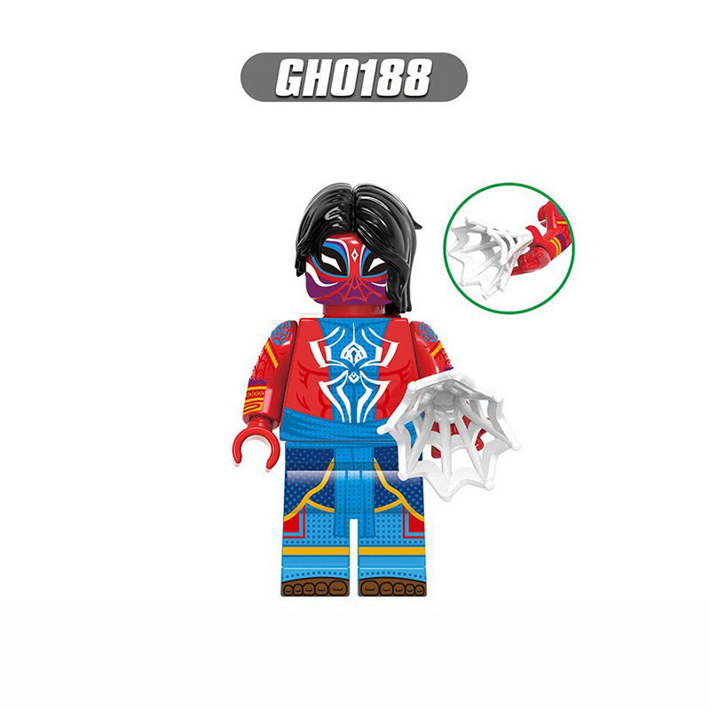 国境を越えた卸売ホットセール互換性のあるレゴスパイダーマンミニフィギュアシリーズ子供の教育用組み立て式小さな粒子ビルディングブロックおもちゃ|undefined
