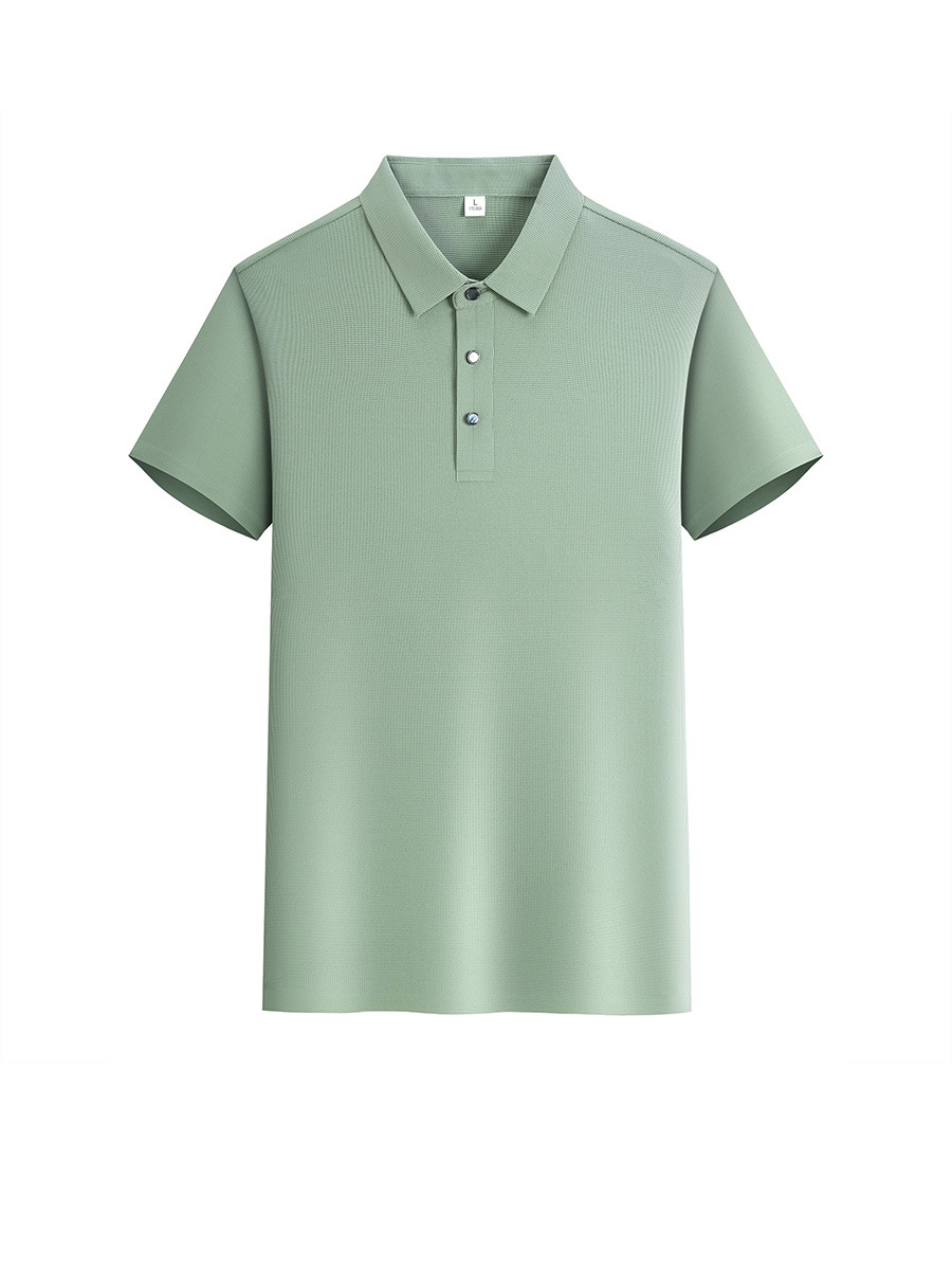 Waffle Seamless Cool feeling camisa cuello no deformación cultural camisa publicidad camiseta ropa de trabajo logotipo personalizado