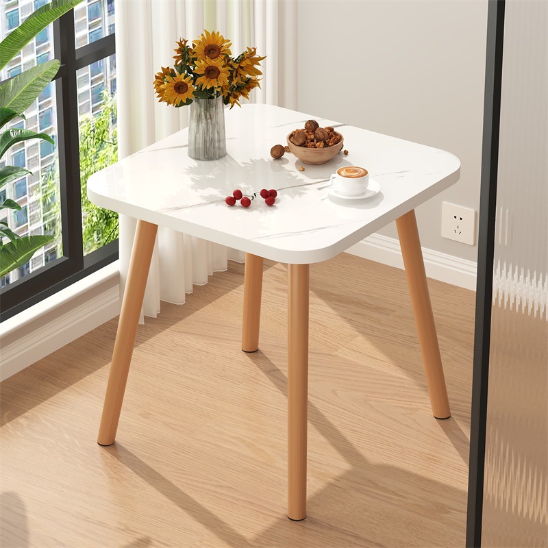 흰색 질감 [사각형 테이블 50*50 높은 60] 플러스 높은