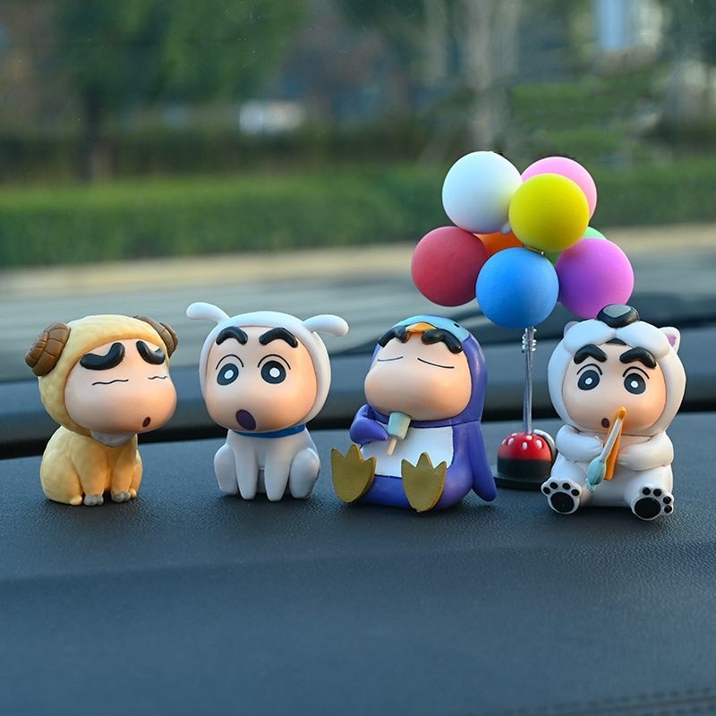 Crayon Shin-Chan Car Ornaments, Creative and Cute Center Console Decorations, Popular Car Interior Decorations, Cartoon Dolls, Small Toys