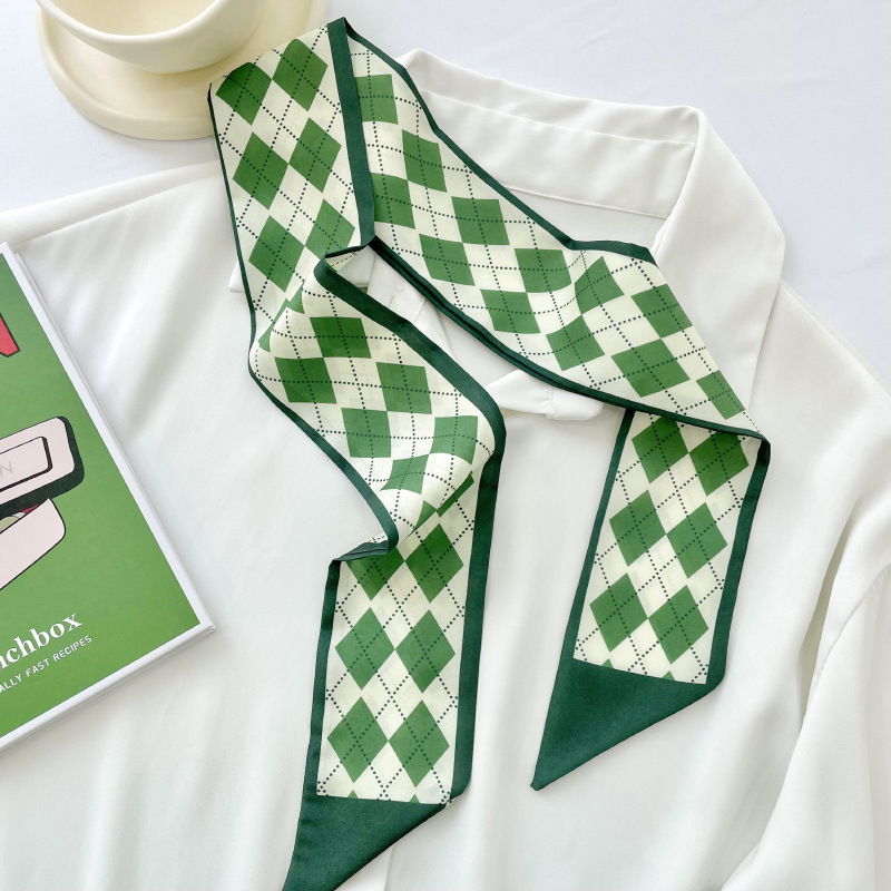 Correa de cabello verde coreana correa de cabello correa de seda correa de cabello correa