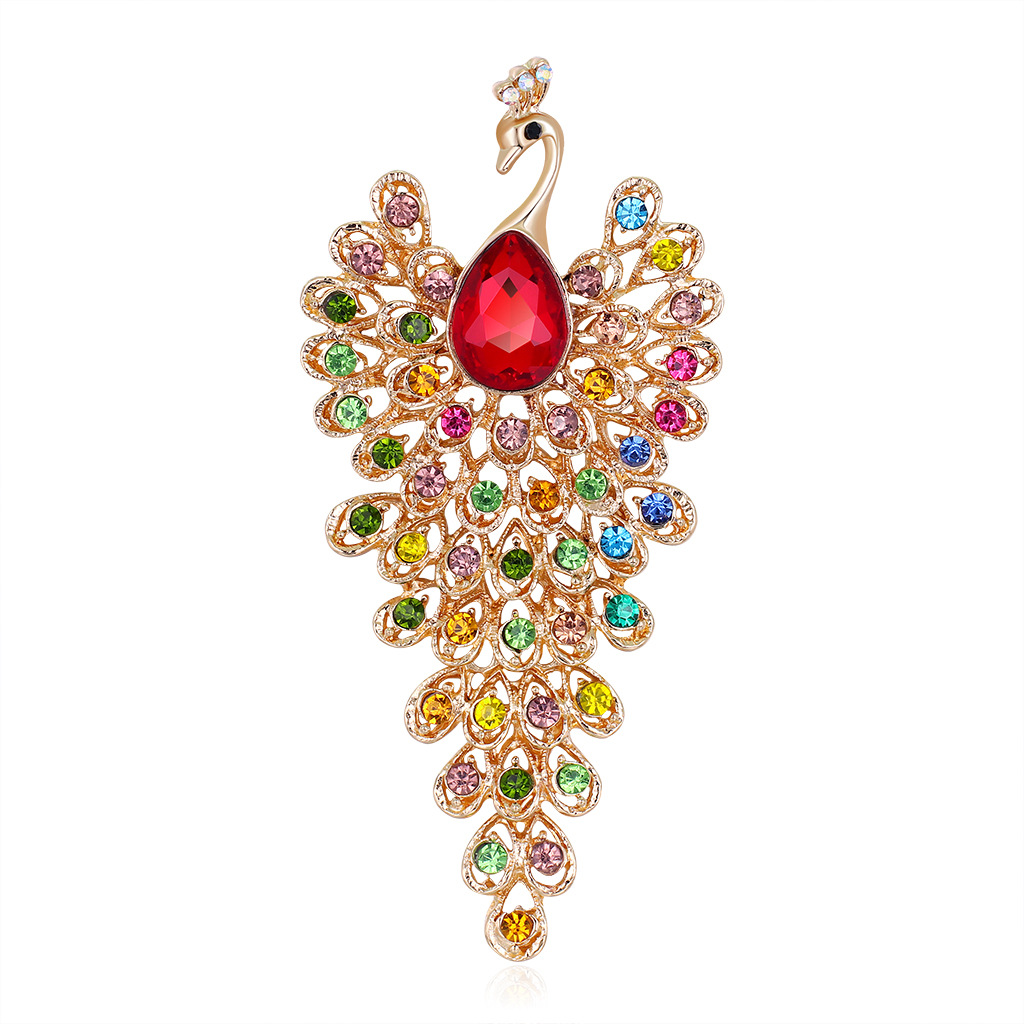 Creative glass retro brooch