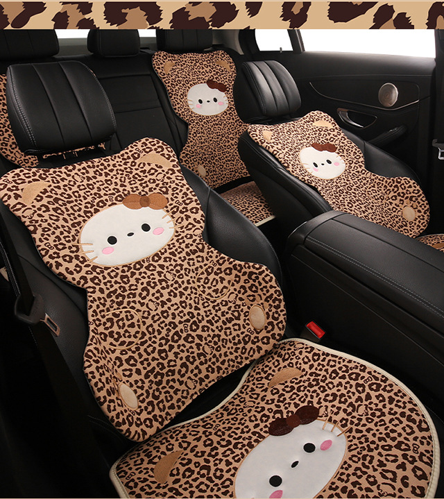 Car Headrest and Lumbar Support Cartoon Kt Cat Headrest Pillow, Car Headrest for All Seasons, Lumbar Pillow, Neck Pillow, Car Headrest