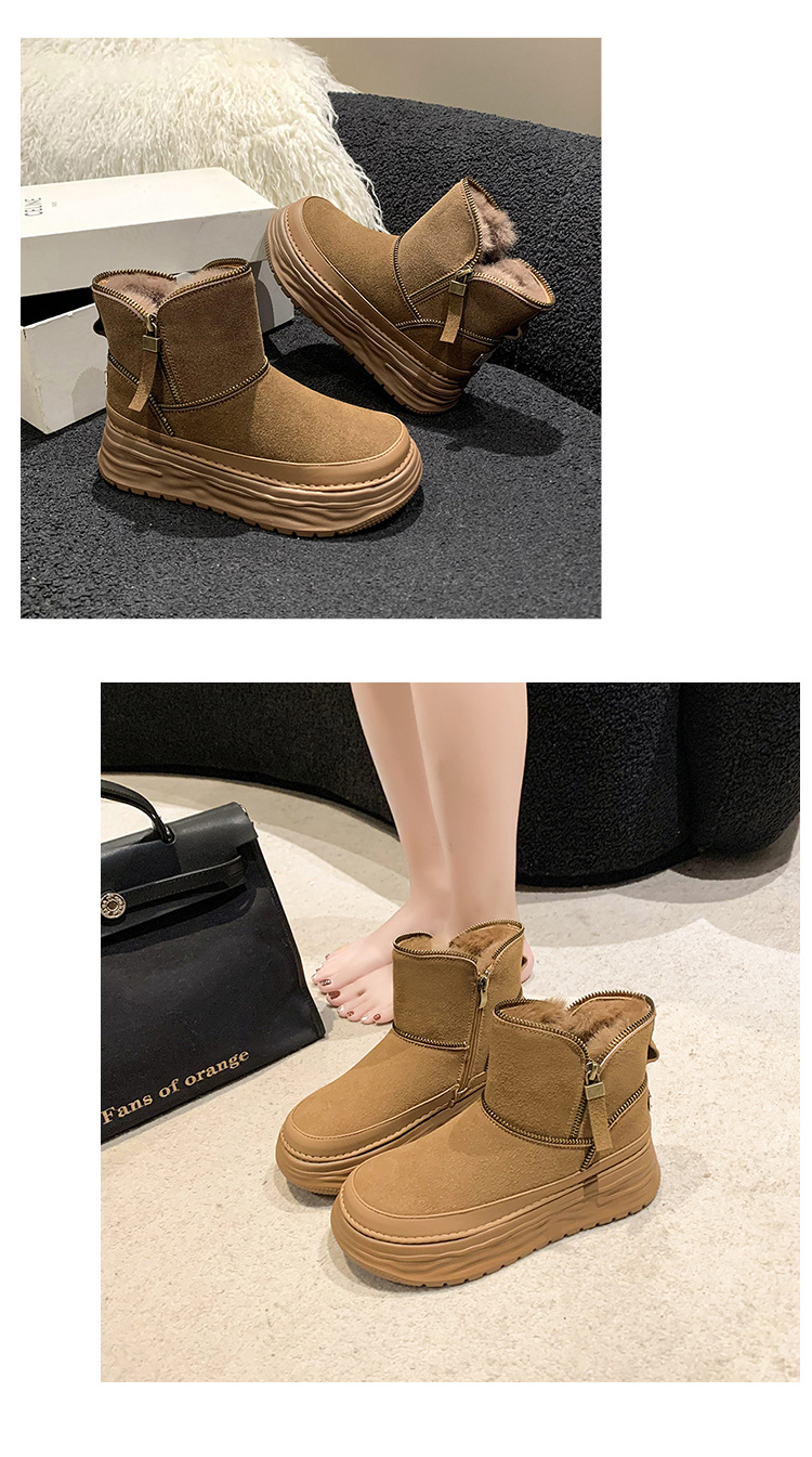 2023 Winter New Thick Bottom Plush and Thick Warmth Northeast Cotton Boots_voghion.com