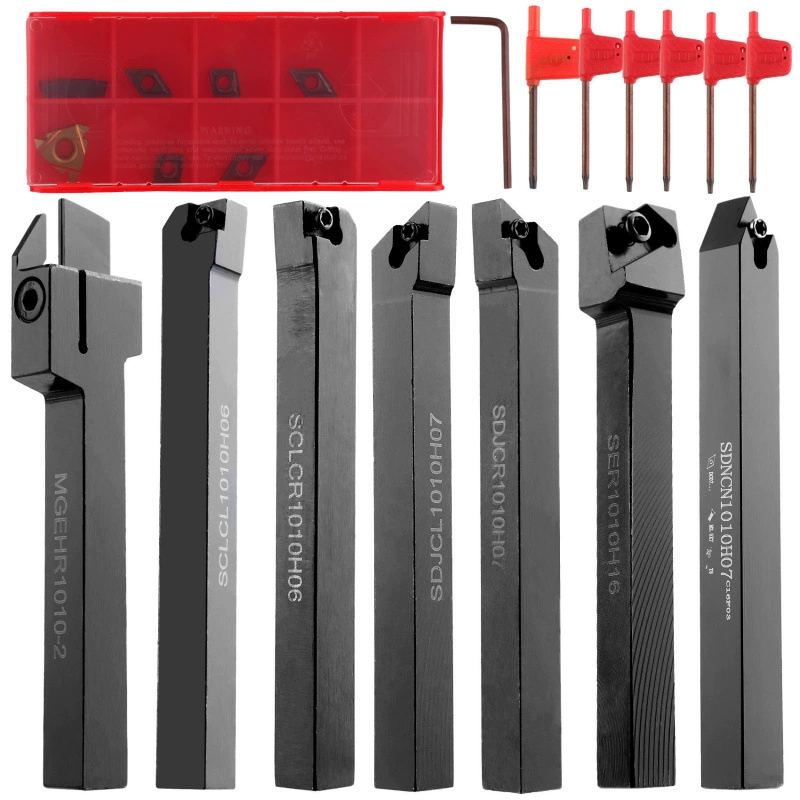 Набор держателей для ножей Cross-border Spot, 7 предметов, 10 мм, 7 шт., MGEHR1010-2 SER1010H11+7 лезвий