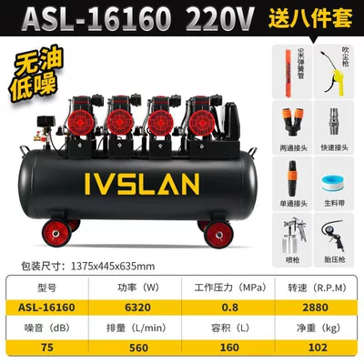 Air Compressor Craftsman High-Pressure Air: Hava kompressorları - oil-free-220v-lifetime-warranty-industrial-grade-160l8-piece-set