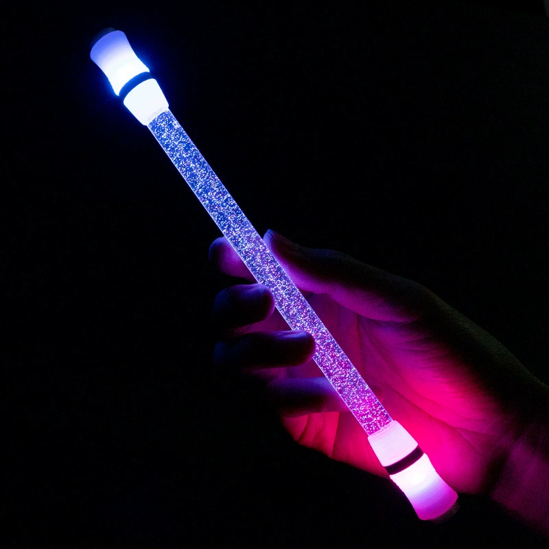 Кристаллический цветной LED чип дышащий свет сплав CNC головка ручки анодированная рамка люминесцентная поворотная ручка