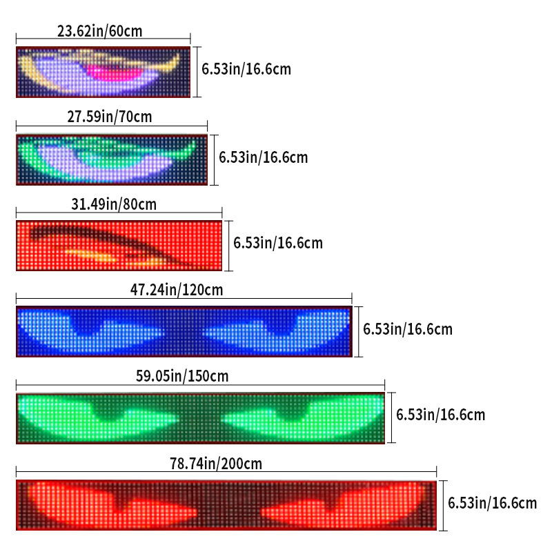 Ojos del diablo transfronterizos LED pantalla flexible lámpara interior de automóviles lámpara de ventanas de camiones lámpara de ojos del diablo universal image 6