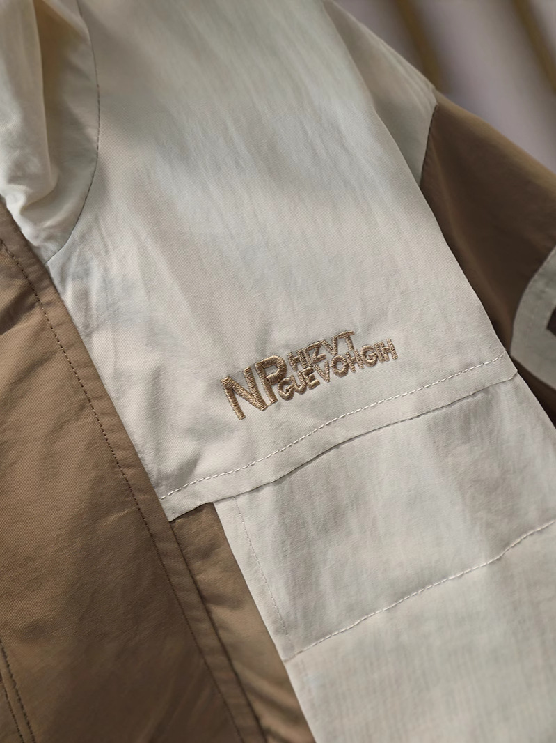 Chaqueta de Primavera para Niños 7648, Nuevo Estilo 2026, Chaqueta Ligera de Primavera, Cortavientos con Bloques de Color para Niños, Primavera y Otoño