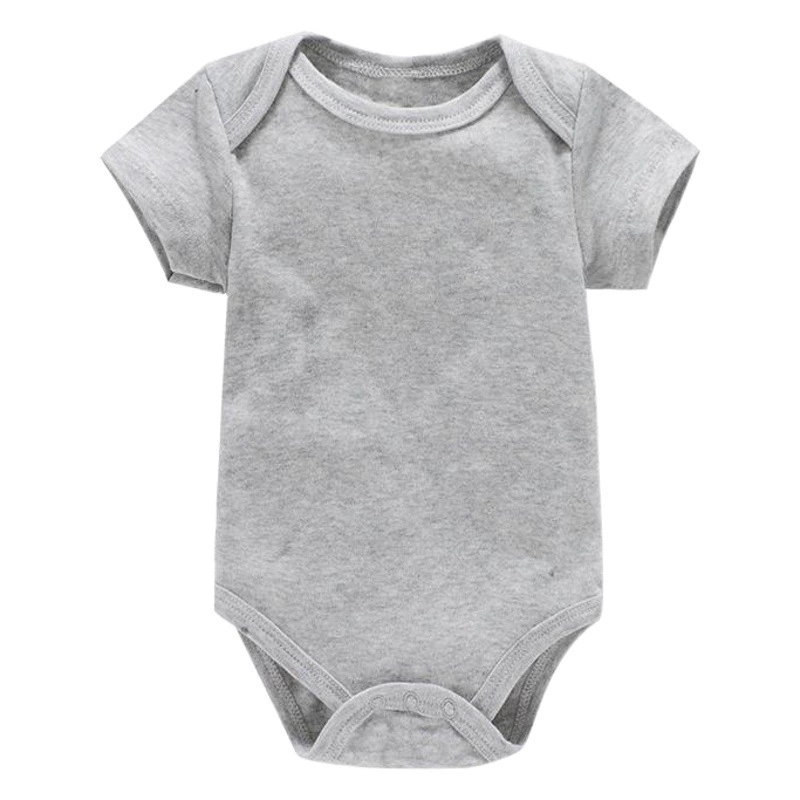 Трансграничная оптовая детская простая одежда для новорожденных 0-1 год сплошной цвет пердодьмы можно напечатать плюс LOGO