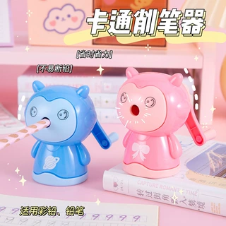 可爱太空人卷笔刀创意小学生手动削笔刀儿童卡通削笔器转笔刀批发
