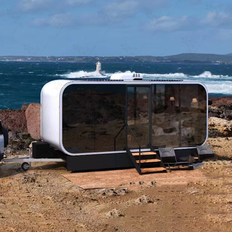 Fabricantes personalizados casas prefabricadas sitio de construcción escénico oficina móvil cabina de manzana aislamiento térmico sala de contenedores